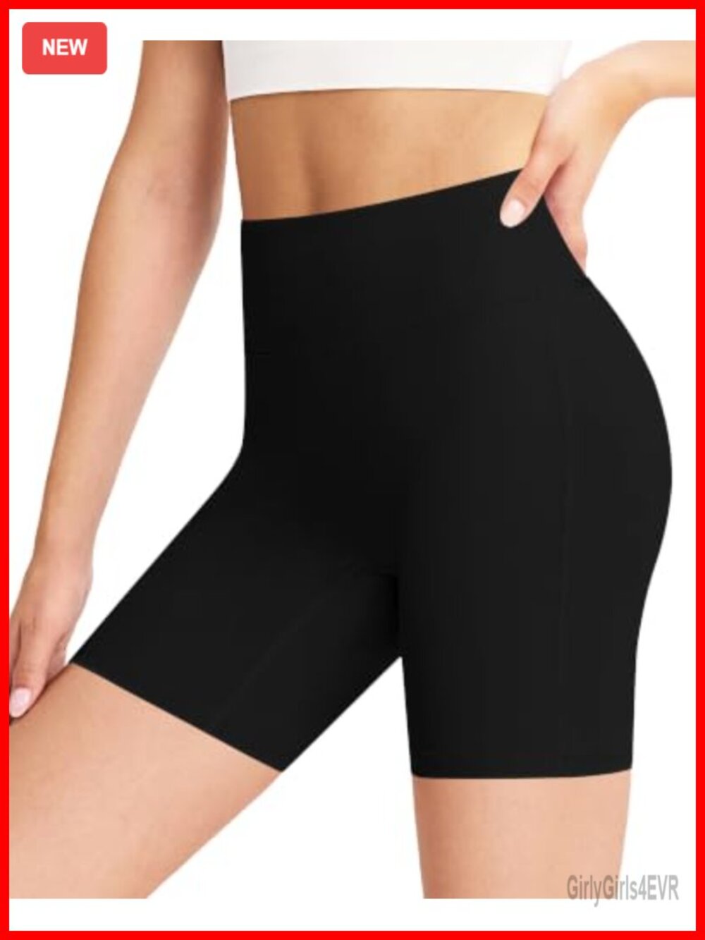 No Front Seam Biker Shorts High Waisted Tummy Control Yoga Gym Run
